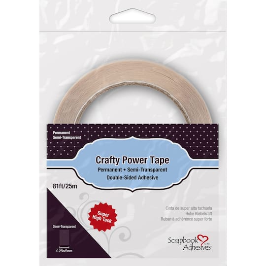 Scrapbook Adhesives Crafty Power Tape Refill, 0.25&#x22; x 81ft.